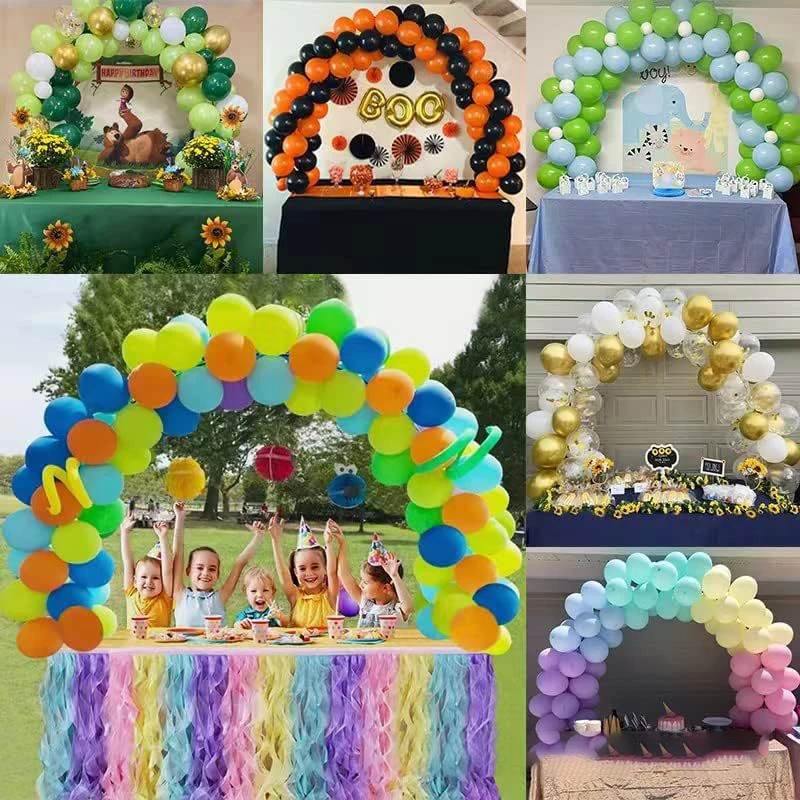 Imagem -06 - Tabela Balão Arch Kit Fibra de Vidro Suporte de Montagem Simples Decorações para Casamento Festa de Aniversário Amarrando Ferramentas Clips Hot 12ft