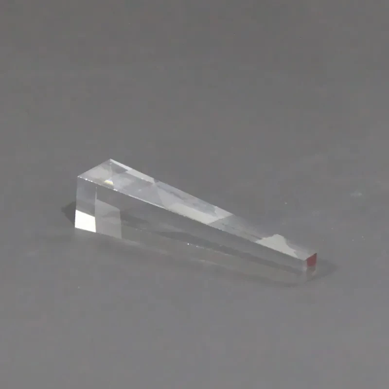 2pcs High Transparent Optical Glass Rod  Wedge Light Guide  Prism