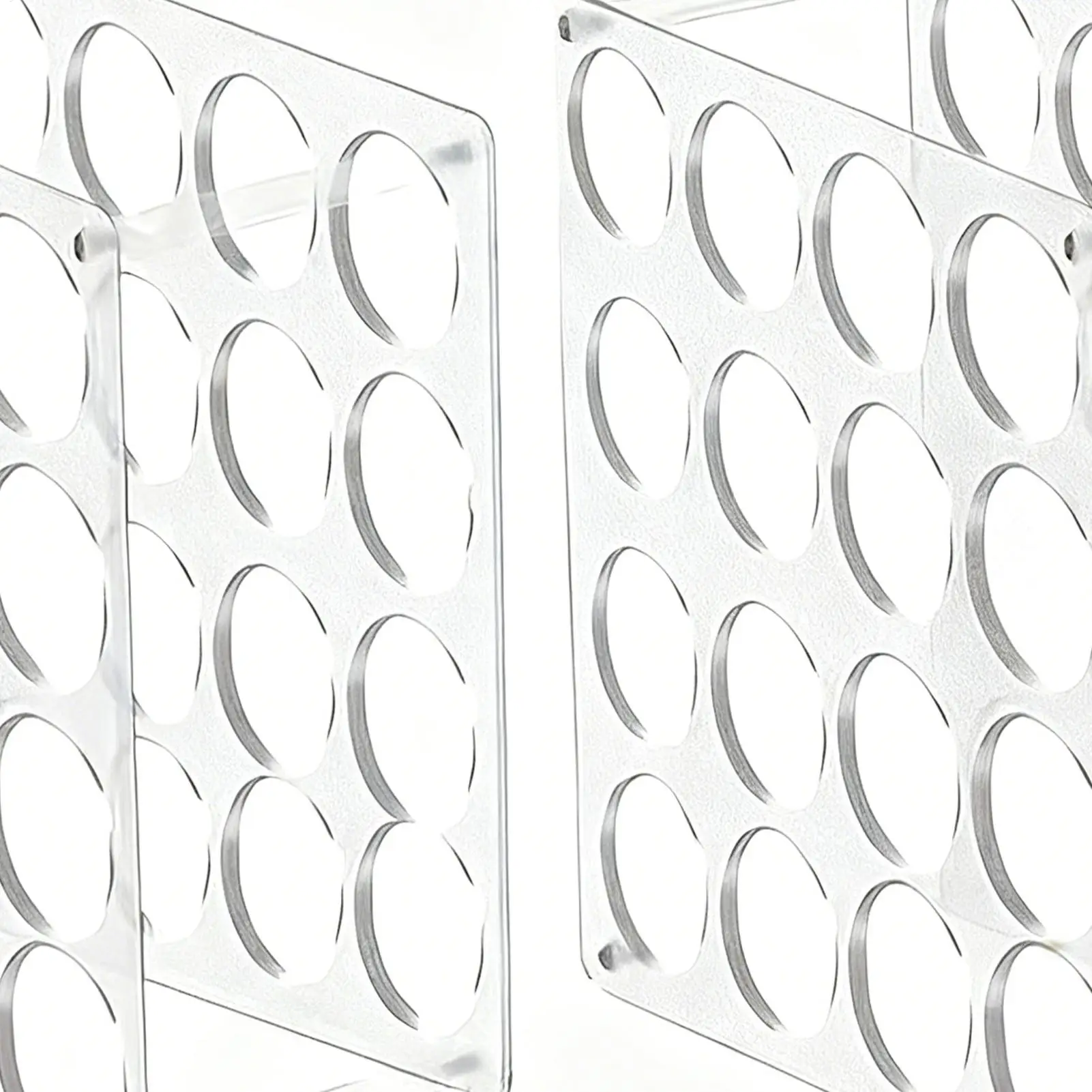 كرافت لفة حامل 2 قطع واضح الاكريليك عرض قوس 16 حفرة كرافت ورقة لفة حامل لتنظيم سطح المكتب الفن استوديو