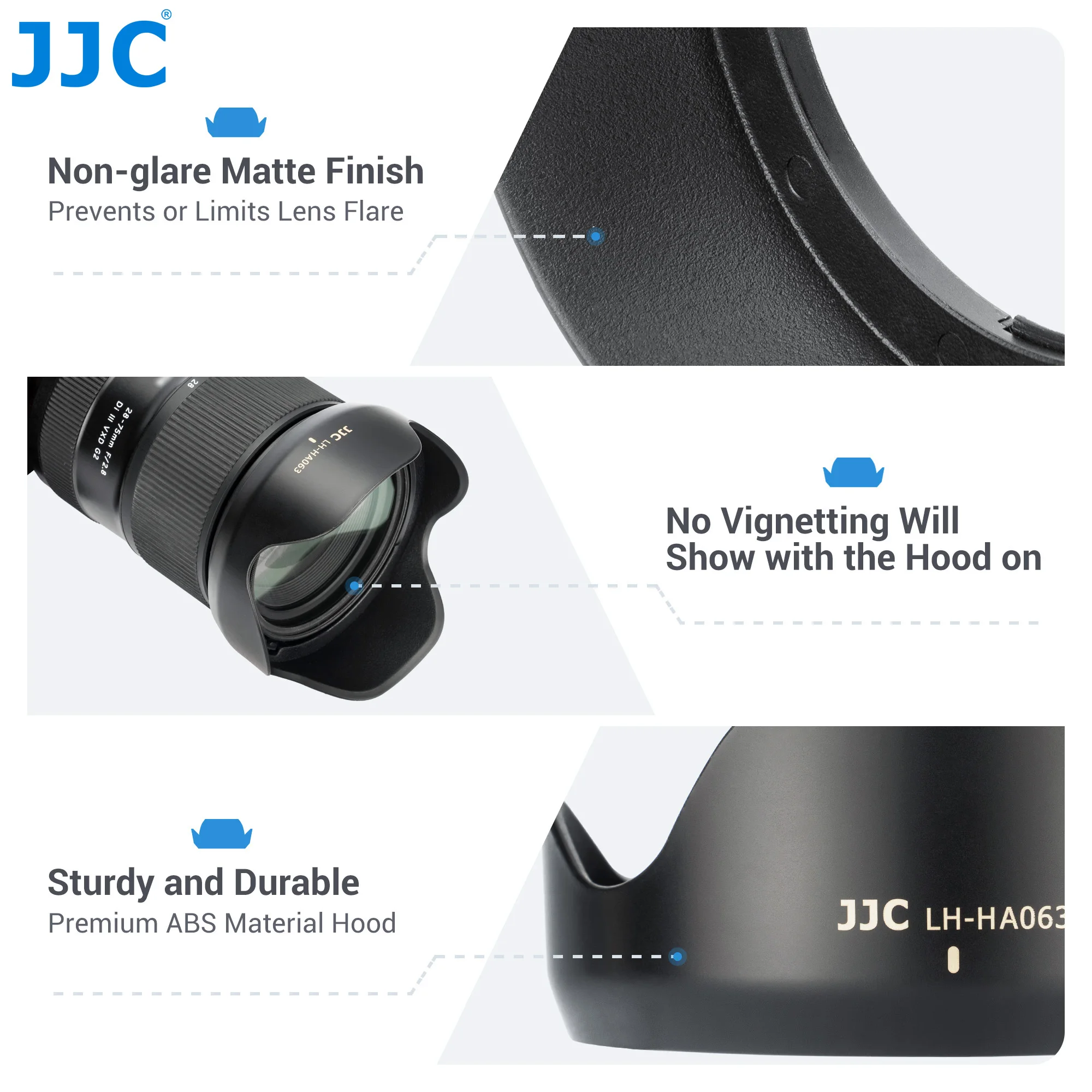 JJC Paraluce Per Tamron 28-75mm F/2.8 G2 (A063) | Sostituzione HA063, Antiriflesso, Reversibile, Protegge L'Obiettivo