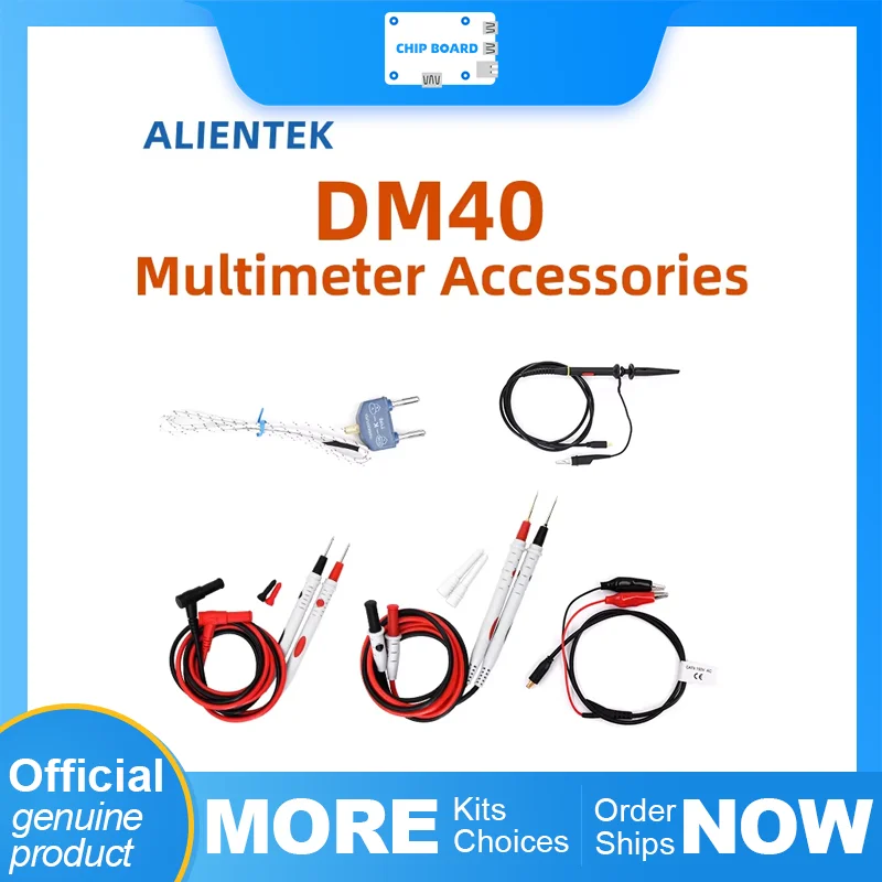 

ALIENTEK DM40 Multimeter probes Crocodile clip probe Digital Multimeter Signal Generator 3 in 1 Accessories Tools