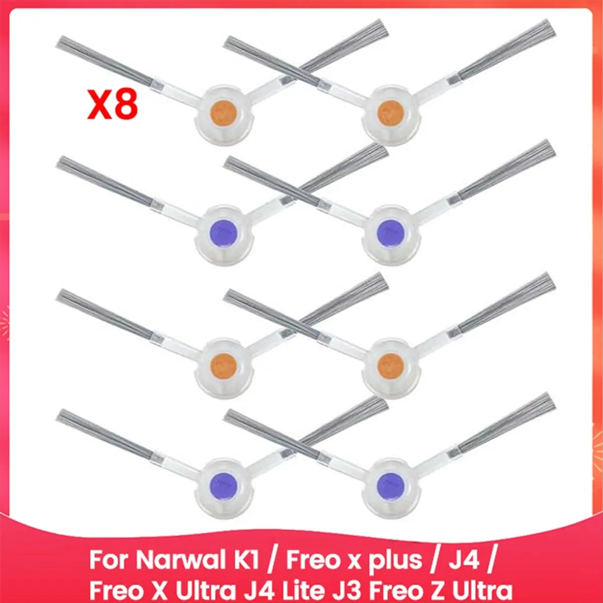 BRILLIANT Side Brush for K1 / Freo X Plus / J4 / Freo X Ultra J4 Lite J3 Freo Z Ultra Robot Vacuum Cleaner Accessories