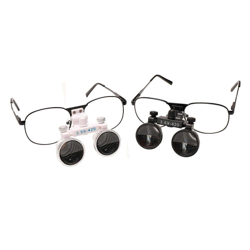 2.5X 3.5X Dental Loupes Surgical Binoculars Dental Magnifying Glasses Metal Frame Surgical Loupes