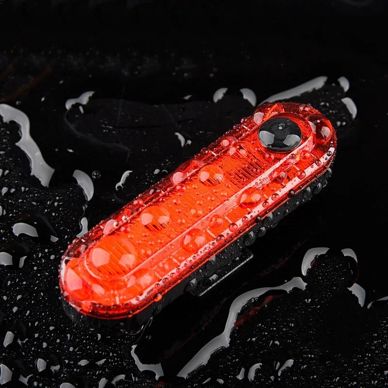 【セール中】自転車リアテールライト USB 充電式赤色 LED 超高輝度自転車テールライト安全警告ヘルメットライトサイクリングアクセサリー