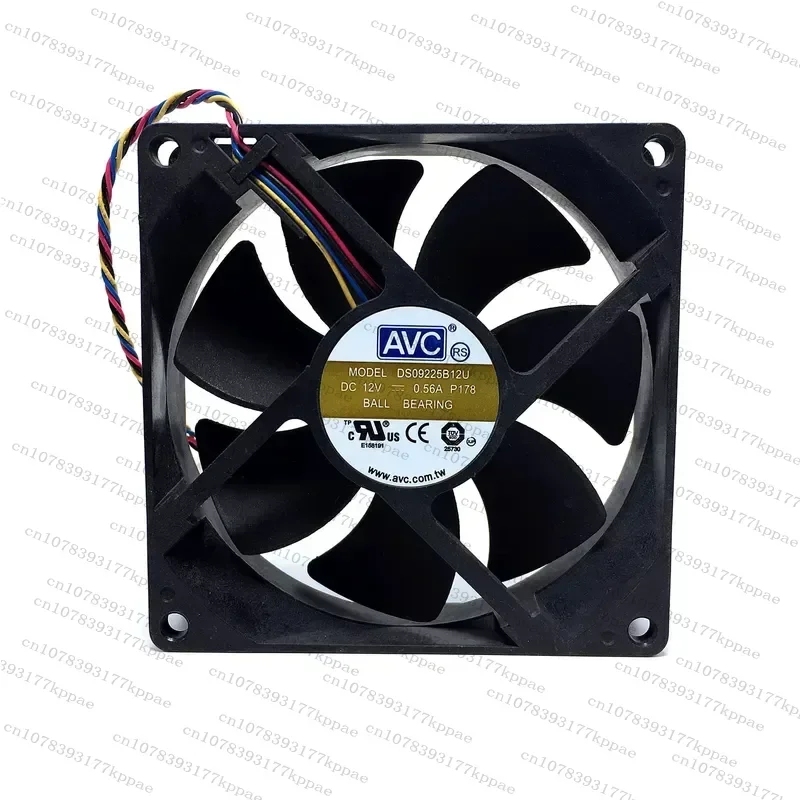 1PCS for AVC 9025 9cm 4Pin PWM Temperature Control Speed Regulation Ball Bearing CPU Cooling Chassis Fan