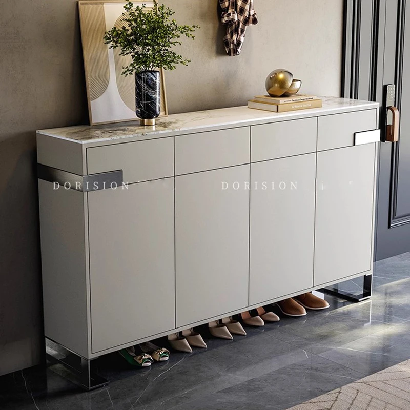 Luxury Designer Shoe Cabinet Organizer Storage Living Room Mobile Display Box Shoe Shelf Slippers Gabinete Entrance Furniture
