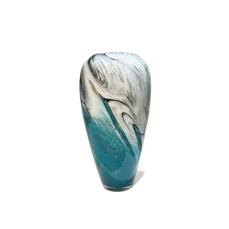 ink painting wind glass vase dining table flower arrangement bogu frame creative ornament model room advanced decoration