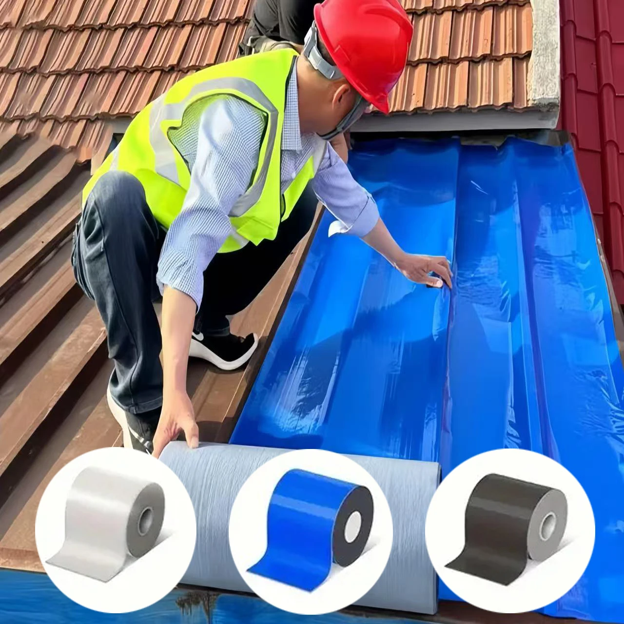 

Wall Leak Proof Repair Tape Roof Waterproofing Repair and Beautification Tape Crack Resistant Self-adhesive Fixing Tape