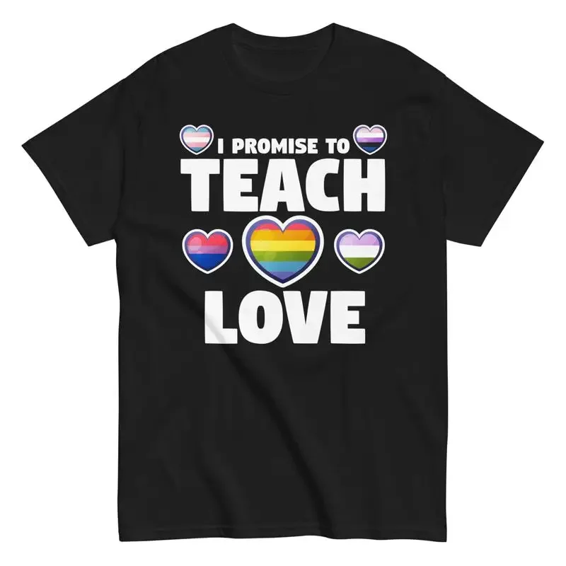 LGBT Pride Month Teacher Teaching I Promise To Teach Love T Shirt