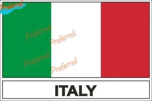 2x Italian Flag Stripe Europe Window Bumper Vinyl Decal Car Motorcycle Racing Helmet Styling Decal Pvc