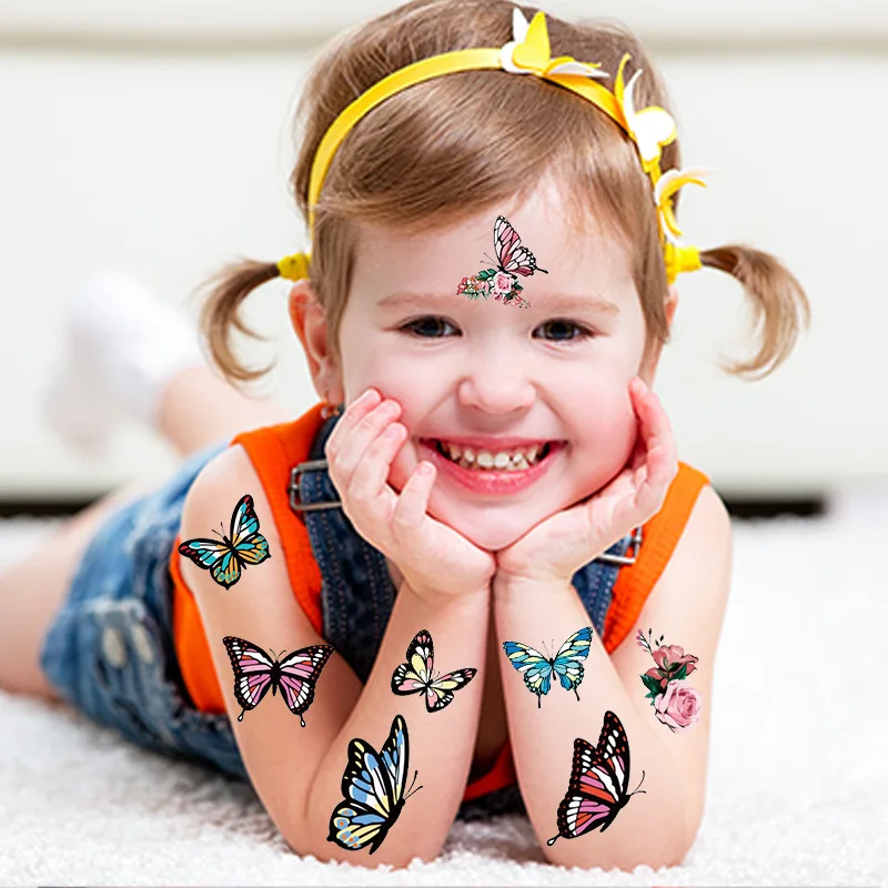 Tattoos for Children Butterfly Temporary Tattoos for Man New Tattoo Temporary Waterproof for Kids Woman Waterproof Tattoo