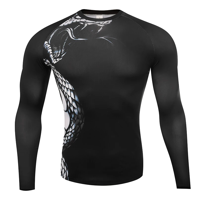 Men Compression Long Sleeve T Shirt Men Sportswear Gym Fitness Clothing Workout Training Sport Rashgard Running T-shirt Men
