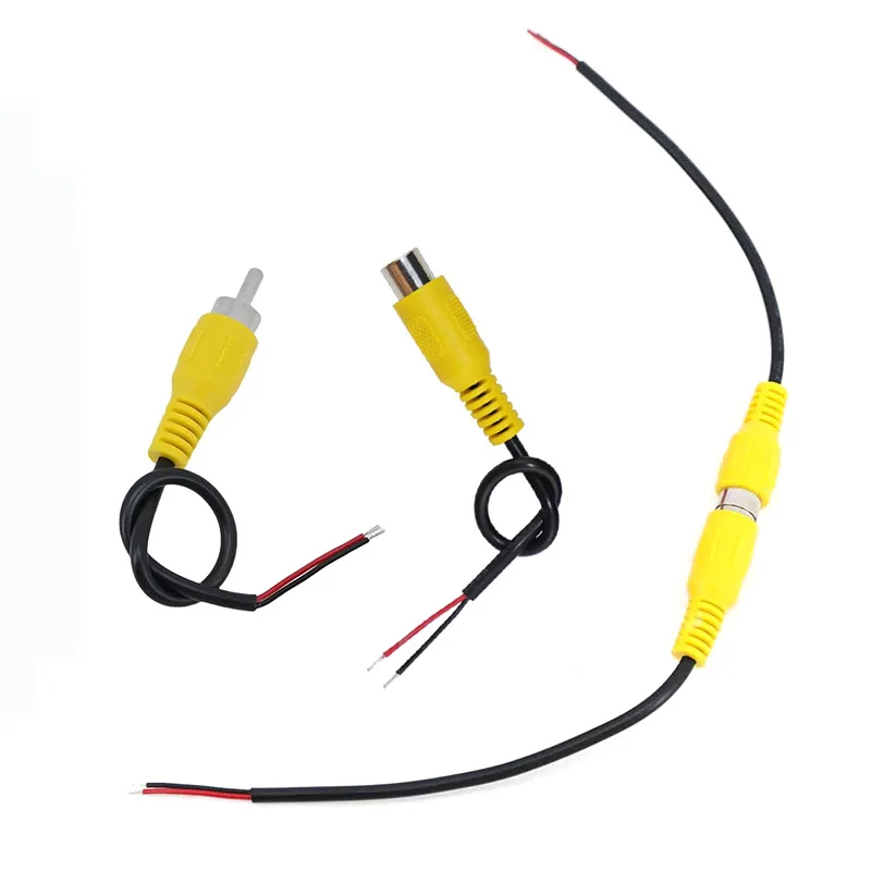 

15cm RCA Audio Cable - Short Male or Female AV Connector for Satellite Speakers, Navigation Systems & Signal Transmission