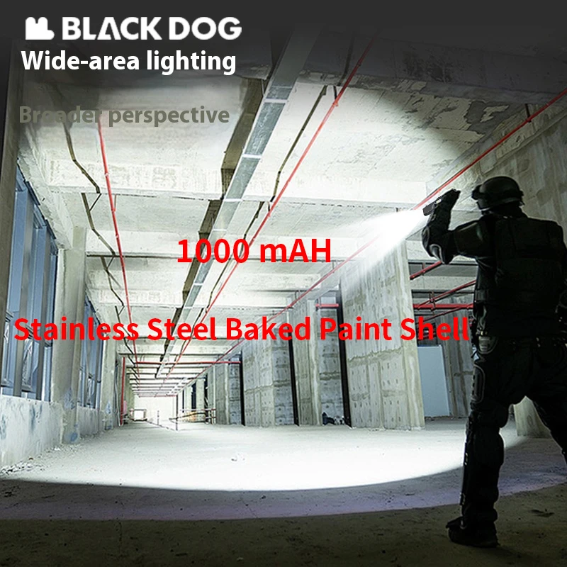 

Naturehike BLACKDOG Открытый Кемпинг Тактический Фонарик Яркий Супер Яркий Длинный Выстрел 1000 мАч Ультратонкий Портативный Светодиодный Фонарик