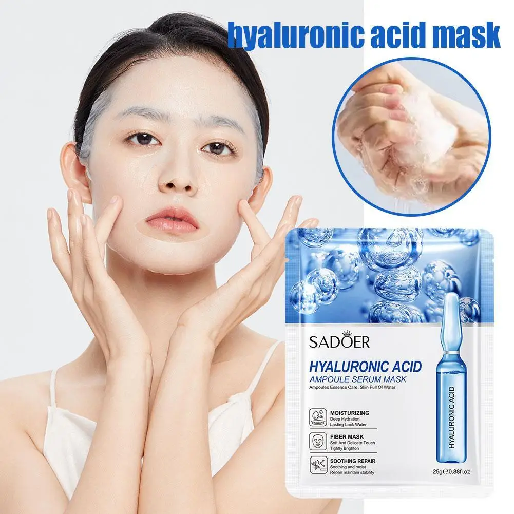 Hyaluronic Acid Facial Masks Face Skincare Firming Moisturizing Face Facial Products Care Hydrating Skin Mask Z9J9