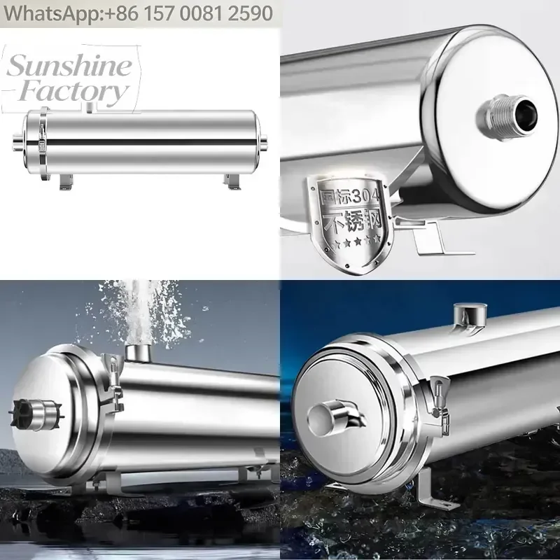 220V Stainless Steel Large Flow Ultrafiltration Water Purifier Machine Household Whole House Treatment 1 Year 2000L/H