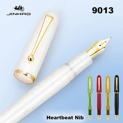 Jinhao 9013 Fountain Pen Acrylic Color F M Heartbeat Nib Luxury Calligraphy Pen Office School Writing Supplies Stationery