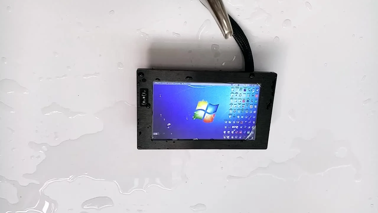 Pantalla LCD de 7 pulgadas, Monitor táctil con botón de atenuación de brillo, nit, 1000