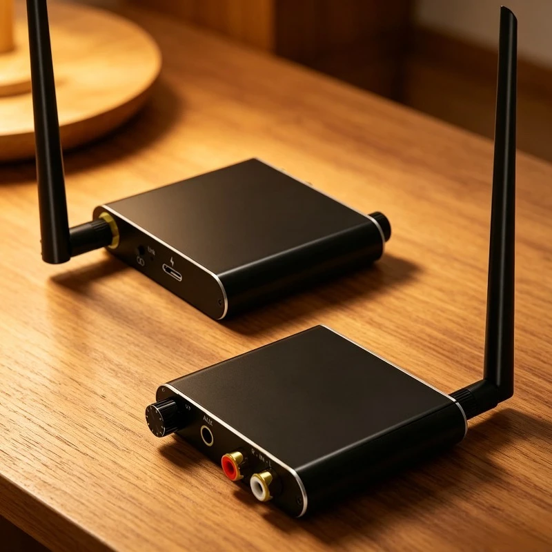 2.4G Wireless LAN Audio Transmitter Receiver Adapter Extender Splitter 50M RX/TX-AB01 for TV PC Home