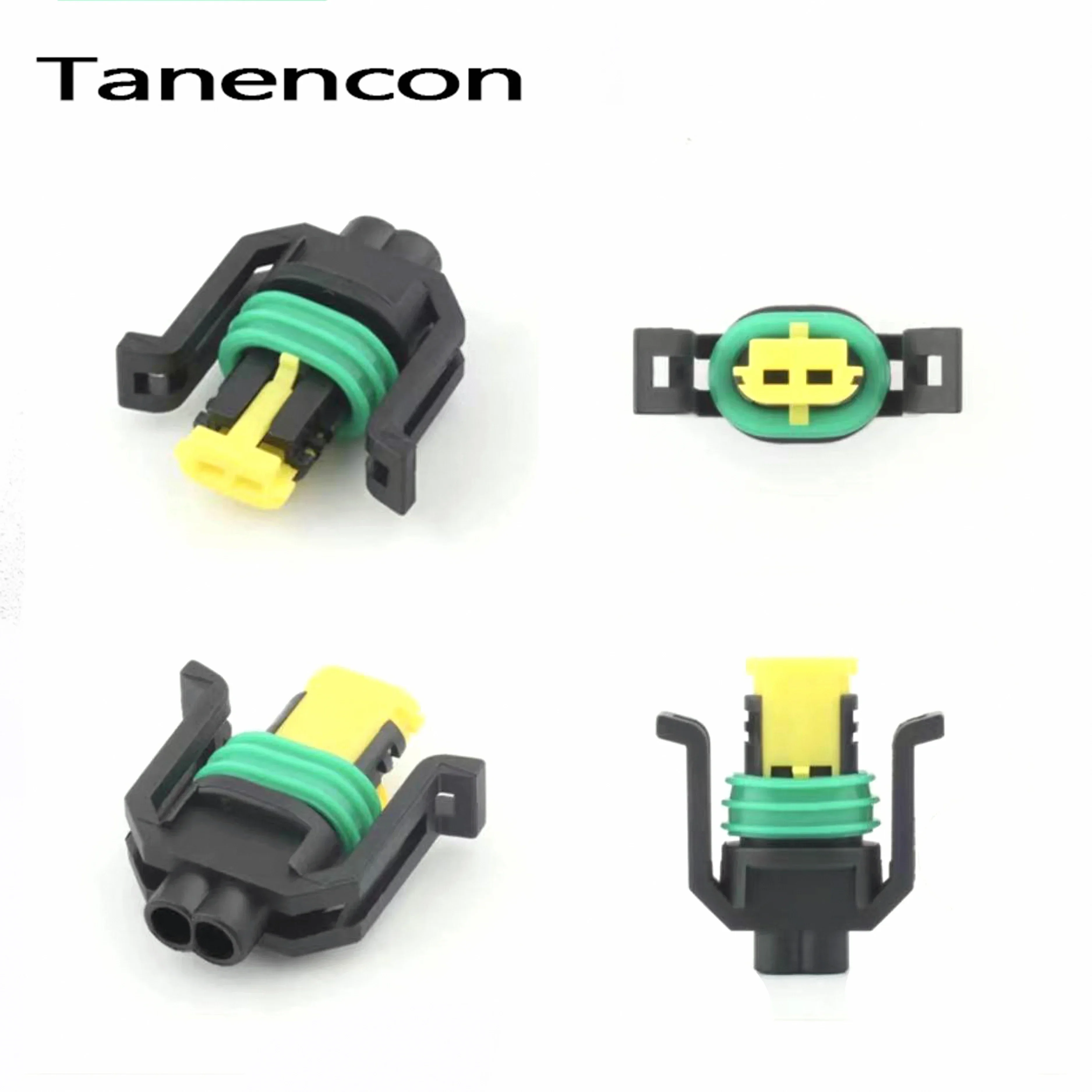 1 Set 2 Pin Automobile Fuel Electric Nozzle Connector Wiring Harness Auto Cylinder Head Waterproof Female Plug 444040-2