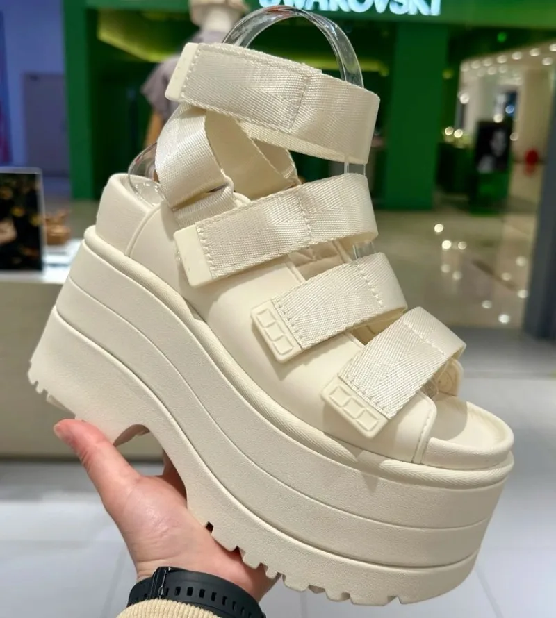 Luxury Designer Shoes for Women Goth Platform Sandals Chunky Punk Casual Walking Shoes Non Slip Vacation Footwear Zapatos Mujer 5