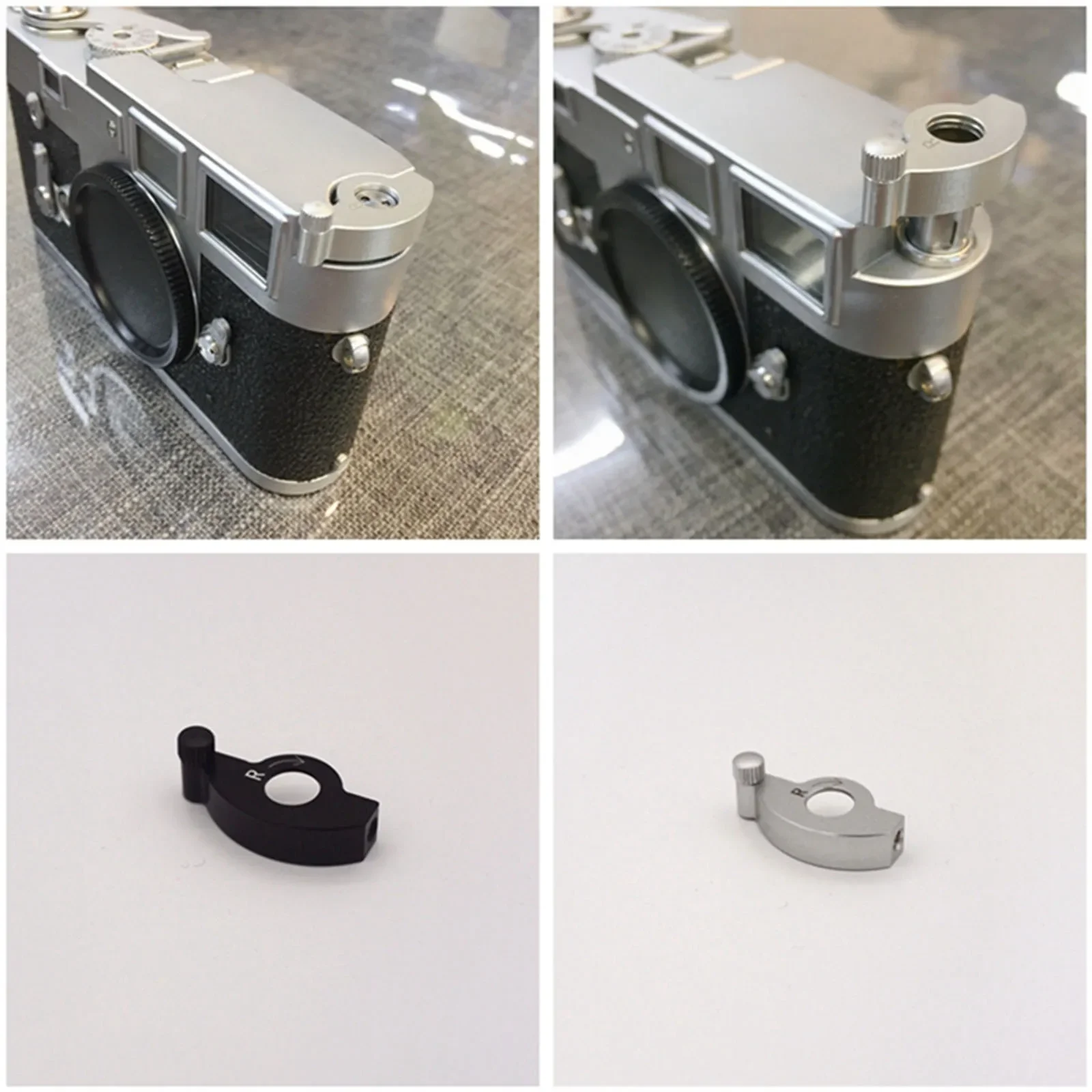 สีดํา Rewind Crank ฟิล์ม Lever Fast Rewinder ปุ่มสําหรับ Leica M2 M3 MP กล้องอุปกรณ์เสริมอลูมิเนียมคุณภาพสูง