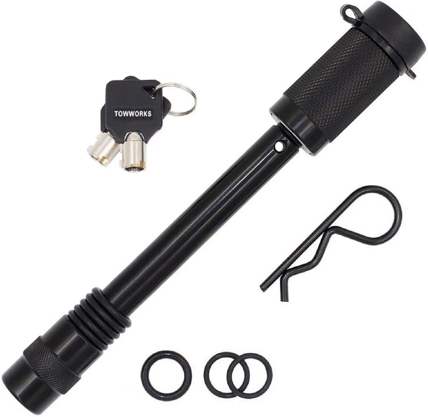 

79830 Keyed Alike Trailer Hitch Lock, 5/8' with 4-1/2' Span, Double Safety Pin for 3' Receivers