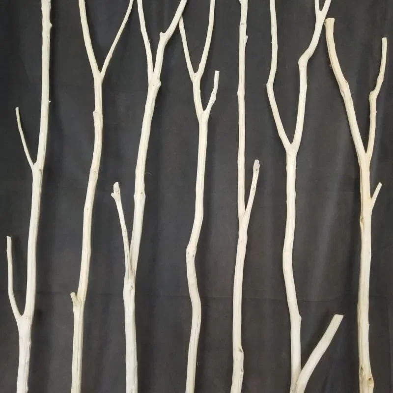 Natural peeled branches, solid wood preservative dried branches hanging hangers, retro decoration in clothing stores