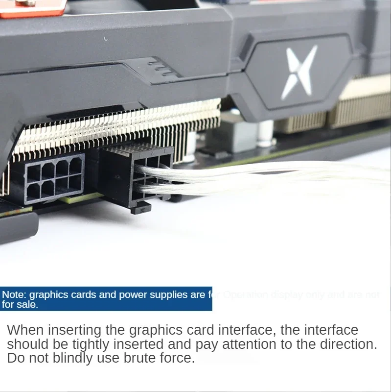 6-pinowy na 8-pinowy żeński na męski kabel konwertera zasilania PCI Express do karty graficznej BTC CPU 6-pinowy na 8-pinowy PCIE 20 cm