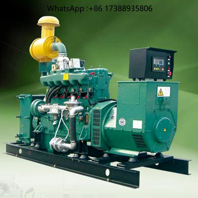 125kVA Single Biogas Syngas LPG Generator 100kW Natural Gas Capability Cooling Fins Open DC Electric Start Stamford 380V