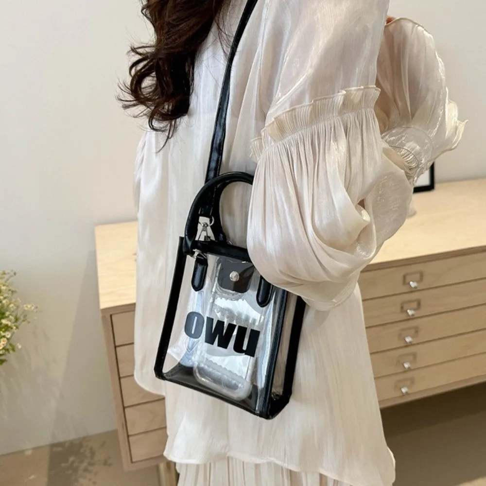 

Прозрачная сумка-желе с буквенным принтом, большая вместительная матовая прозрачная сумка из ПВХ, водонепроницаемая сумка-тоут из ПВХ, сумка через плечо для вечеринок