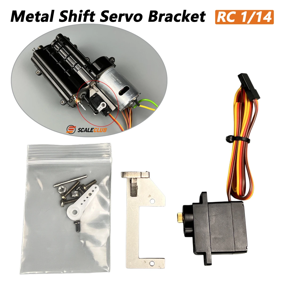 

1Set Original Gear Box Upgrade Metal Shift Gears Bracket Servo For Tamiya 1/14 RC Tractor Truck Tipper Parts Accessories Toy
