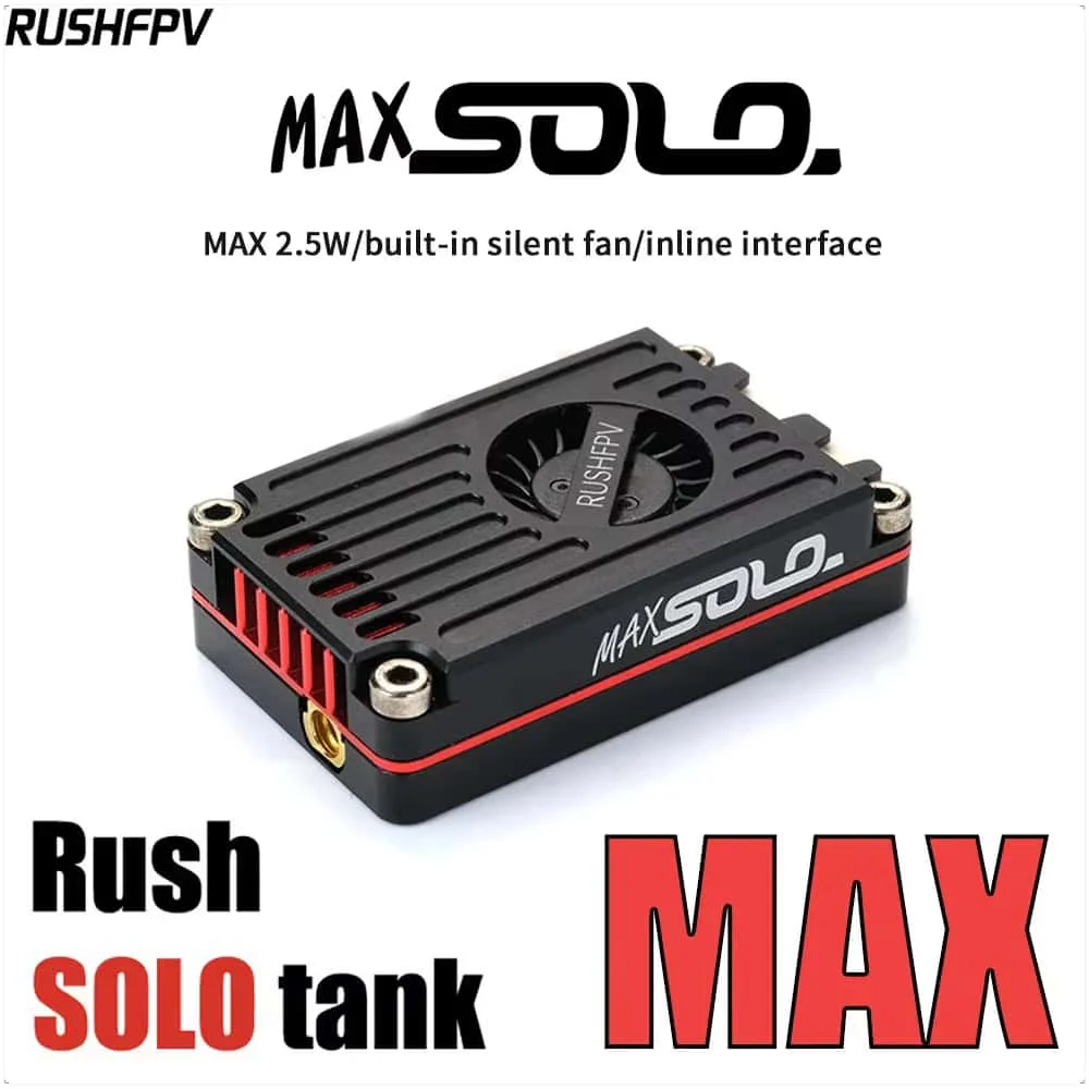 

RushFPV Rush Max SOLO 5.8ГГц 2.5Вт 37КАН VTX Передатчик с Smart Audio для FPV дронов, увеличенная дальность покрытия