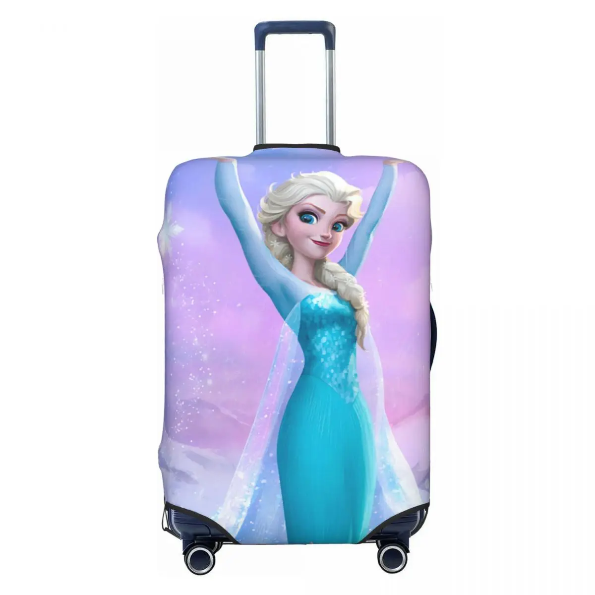 

Frozen Princess Elsa Travel Luggage Cover Elastic Animated Cartoon Suitcase Cover Protector Fit 18-32 Inch