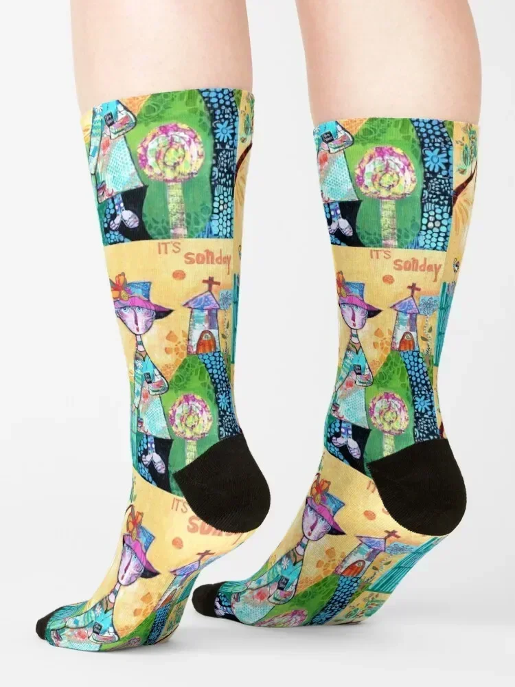 It's Sonday Socks winter thermal gift summer designer brand Socks Women's Men's