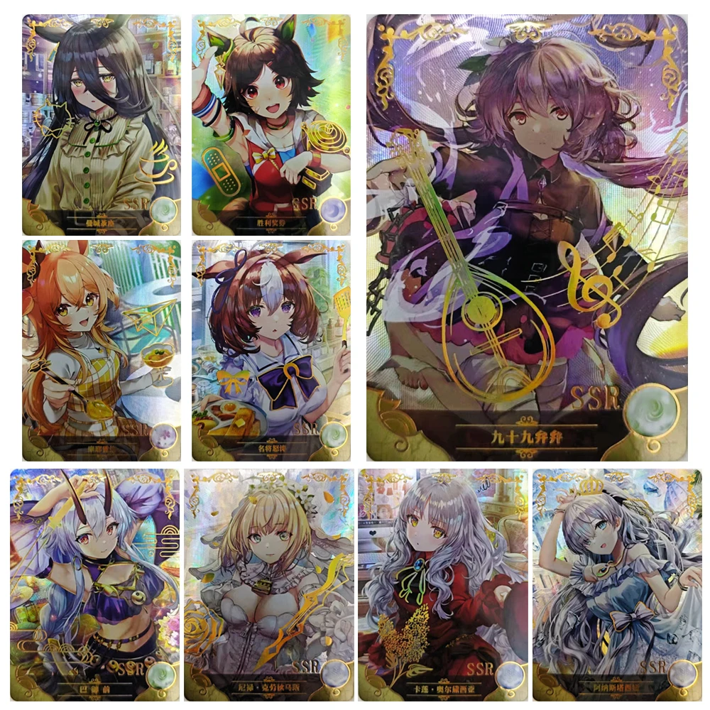 

Goddess Story 1M16 SSR Winning Ticket Manhattan Cafe Meisho Doto Iino Miko Yukihana Lamy Коллекционная карта из текстурированной фольги