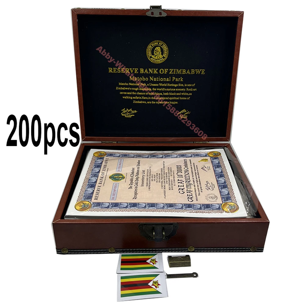 

200pcs/box Zimbabwe Great Myrillion Containers scrolls 10 ^ 30003 Zimbabwe Banknotes Collectible Gifts