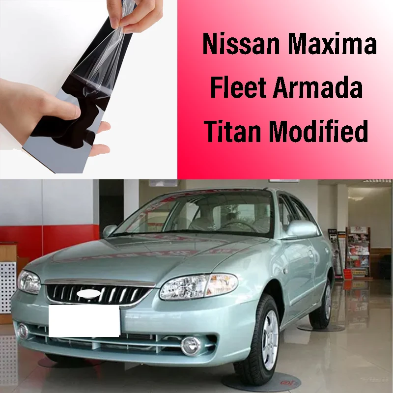 

Suitable for 05-15 Nissan Maxima Fleet Armada Titan Modified Window Trim Strips Gloss Black Central Pillar Stickers