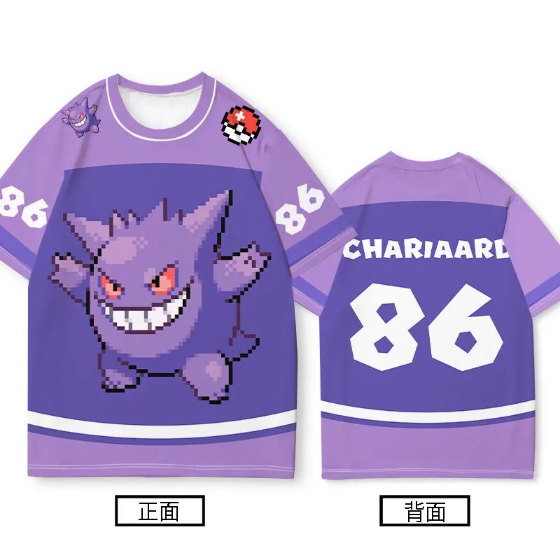 camiseta-pokemon-de-manga-curta-masculina-conjunta-pikachu-fogo-respiracao-dragao-pokemon-roupas-infantis