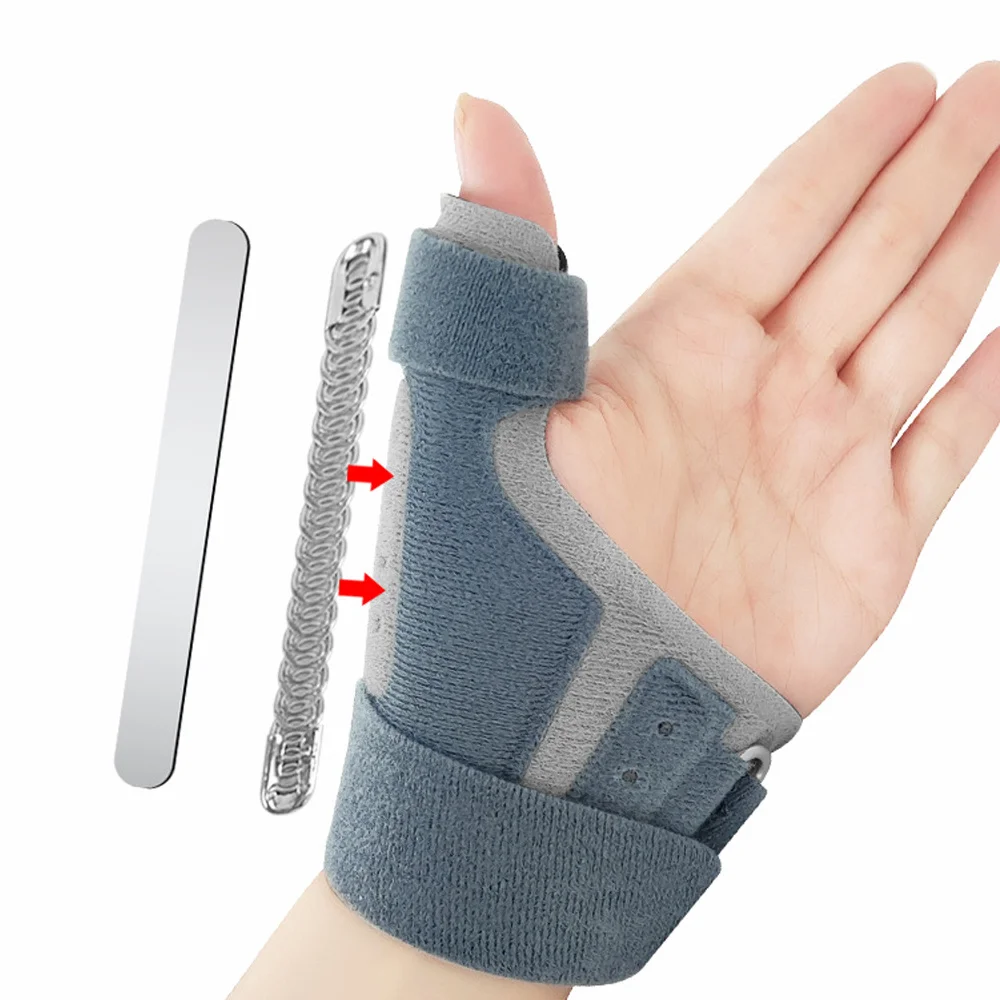 Férula de pulgar para hombres y mujeres, soporte para artritis tenosinovitis, gatillo de tendinitis, inmovilizador de pulgar, se adapta a izquierda y derecha