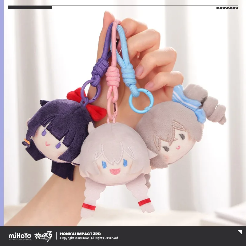 5cm Anime Game Honkai Impact 3 Kiana Mei Bronya Kawaii Cosplay Dango Soft Cotton Doll Cartoon Mini Toy Figures Fans Decor Gifts