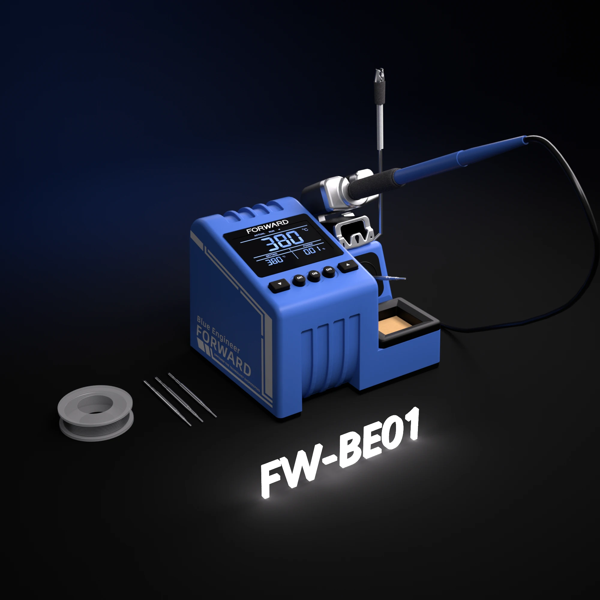 FORWARD LCD Display Rapid Heating Soldering Station with Thin Tip Soldering Iron Soldering Iron Station