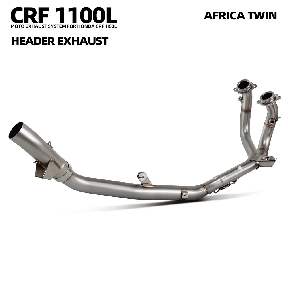 Motorcycle Exhaust Modify Kit For Honda CRF1100L CRF1100 Africa Twin 2020-2024 Stainless Escape Header Tube Optional Interface