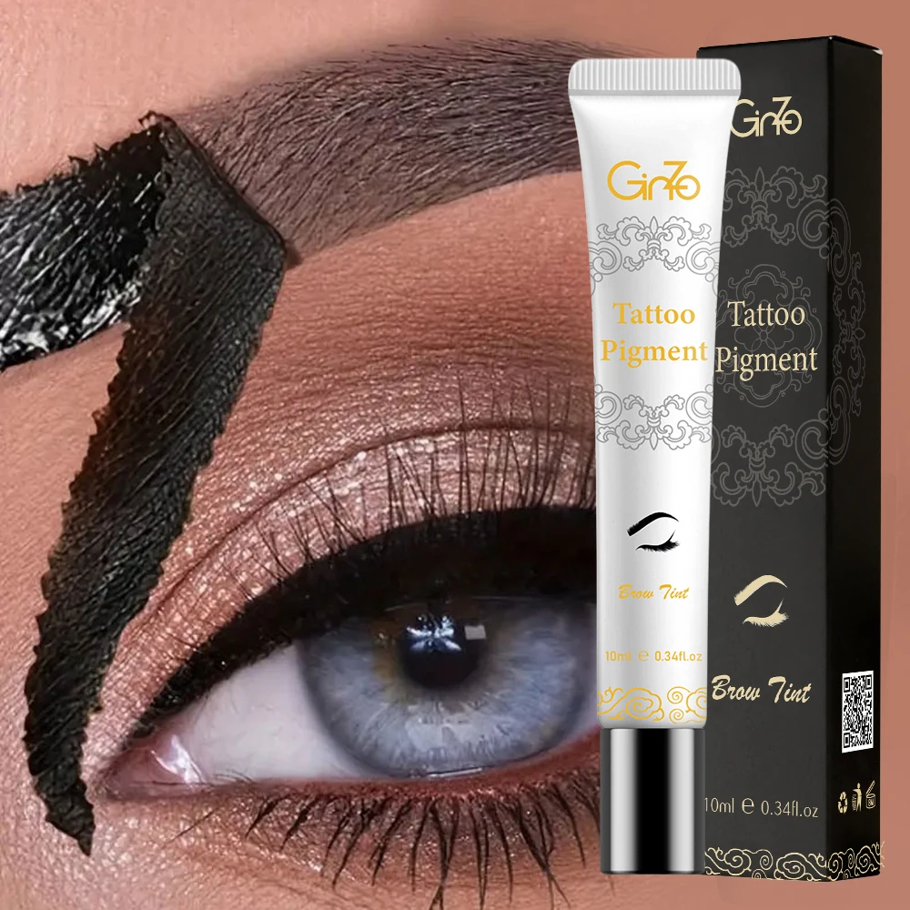 10ml Peel Off Eyebrow Gel Cream Waterproof Long Lasting Brow Tint for Home Use Sweat-Proof Unisex Skin-Safe Beauty Makeup