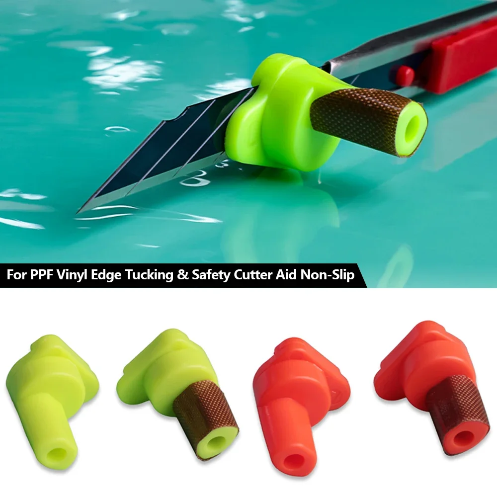 2PCS Car Precision Edge Trimming Tool for 9mm Utility Knife Car Wrap Film Graphic Cutting Guide Trimmer Accessories