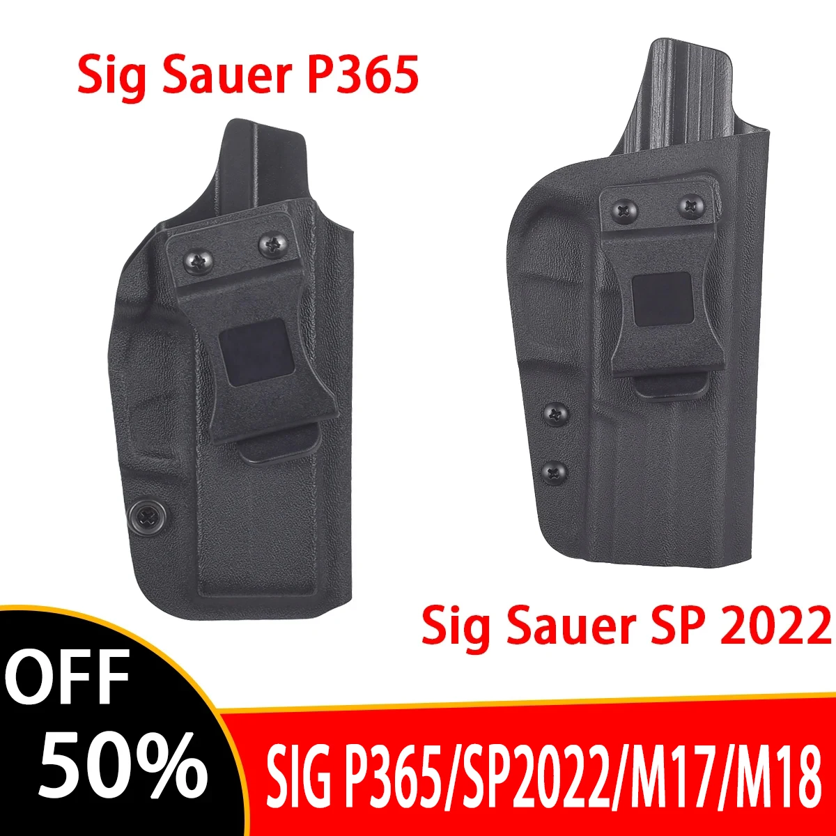 Funda táctica para pistola de mano derecha para Sig Sauer P365 SP, 2022, M17, M18, Kydex, IWB, pretina interior personalizada, funda de pistola de transporte oculto