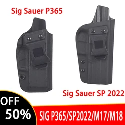 전술 오른손 총 홀스터, Sig Sauer P365 SP 2022 M17 M18 Kydex IWB 맞춤형 내부 허리띠 은폐 권총 케이스