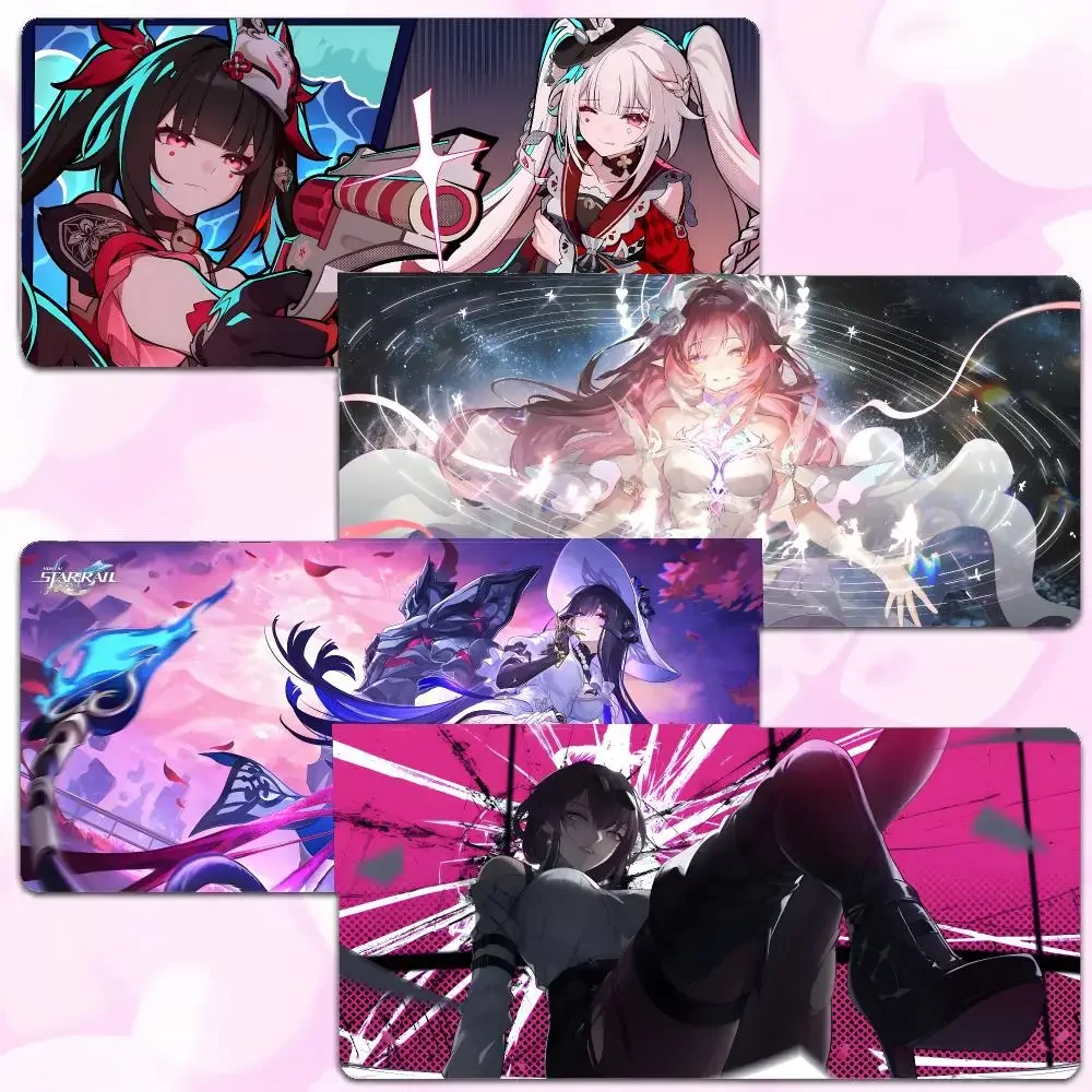 Game Rpg Honkai Star Rail Mouse Pad Thick Lock Edge Gaming Desk Mat Large Size PC Mouse Pad Home decor
