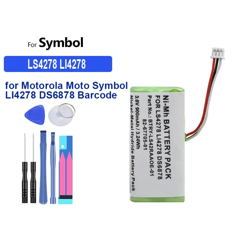 

High Performance 900mAh Battery for Motorola Moto Symbol LI4278 DS6878 Barcode Scanner