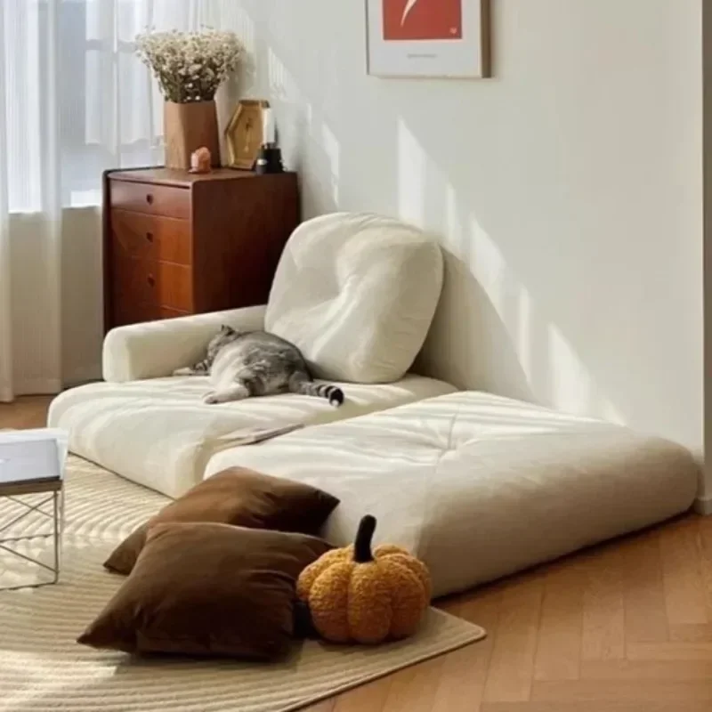 %Flannel Sponge Living Room Sofas Folding Luxury Nordic Modern Single Sofa Multifunctional Comfortable Living Room Furniture